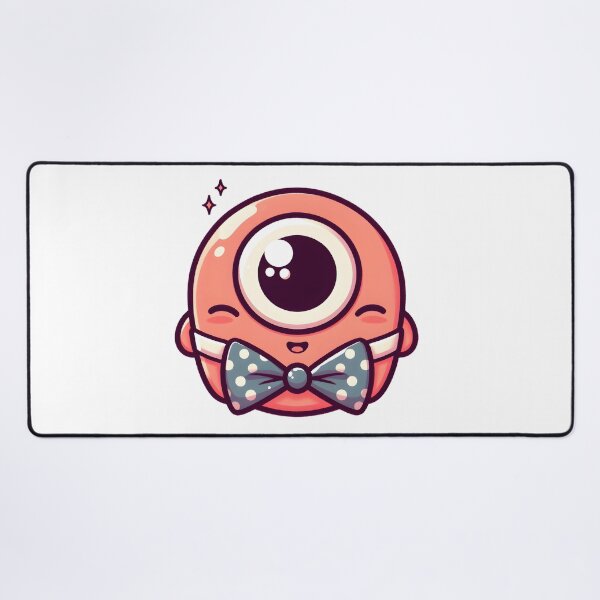 Item preview, Kawaii Darling Cyclops With Polka Dot Bowtie designed and sold by CanvasCutie.
