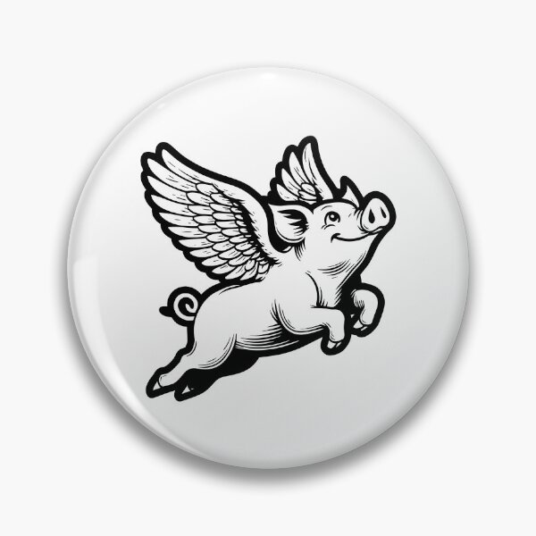 Item preview, Funny Flying Pig Oink designed and sold by TKsTees.
