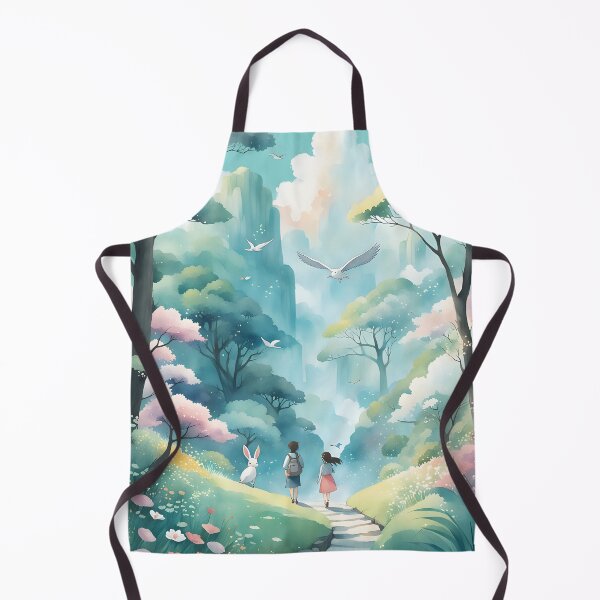 Artikelvorschau, Magische Fantasy Anime Frühlingslandschaft, Pink entworfen und verkauft von Prints and Lifestyle.