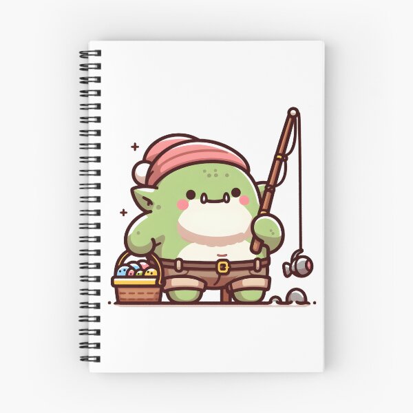 Item preview, Kawaii Chubby Ogre: A Fishing Rod designed and sold by CanvasCutie.