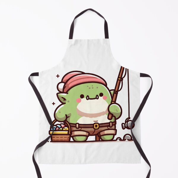 Item preview, Kawaii Chubby Ogre: A Fishing Rod designed and sold by CanvasCutie.
