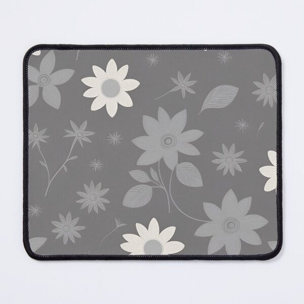 Item preview, RogerPattern - "Timeless Elegance: Shades of Gray Florals" designed and sold by RogerPattern.