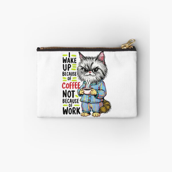Item preview, I wake up because of coffee designed and sold by Angry Swan Designs.
