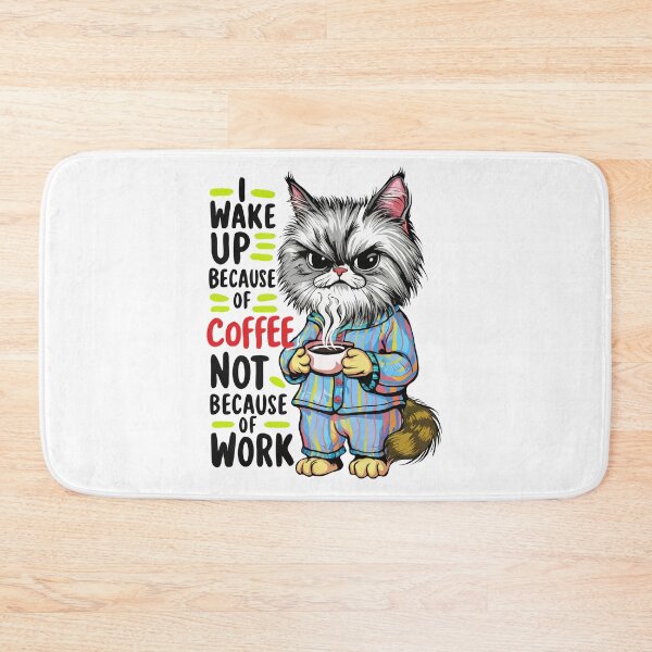 Item preview, I wake up because of coffee designed and sold by Angry Swan Designs.