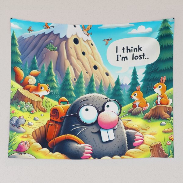 Item preview,  Lost mole. designed and sold by MyHappyArtShop.