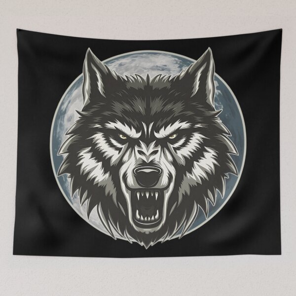 Item preview, Moonlit Wolf Logo designed and sold by PolygonPinnacle.
