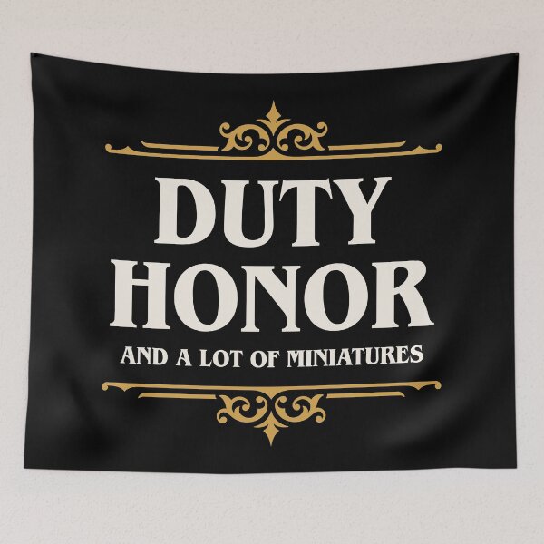 Item preview, Duty Honor and A Lot of Miniatures Funny Wargaming designed and sold by pixeptional.