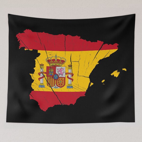Item preview, Espana Spain Flag Map Wood Effect designed and sold by Blok45.
