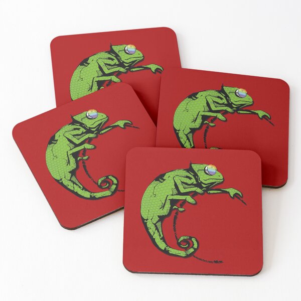 Item preview, Chameleon as a hippie designed and sold by chameleon-world.