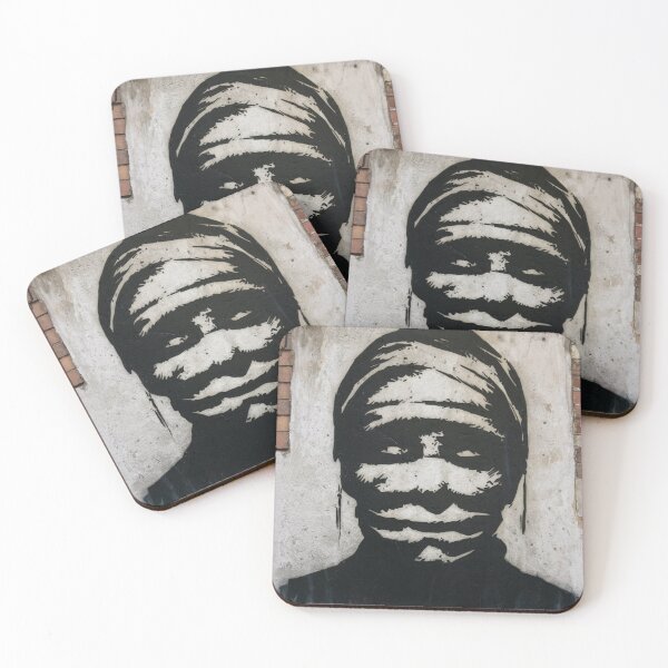 Item preview, Masked Man Stencil Graffiti designed and sold by Bomax121.