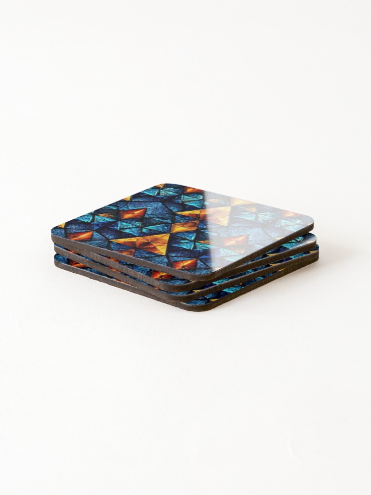 Thumbnail 4 of 5, Coasters (Set of 4), Triangles designed and sold by JoeCollection.