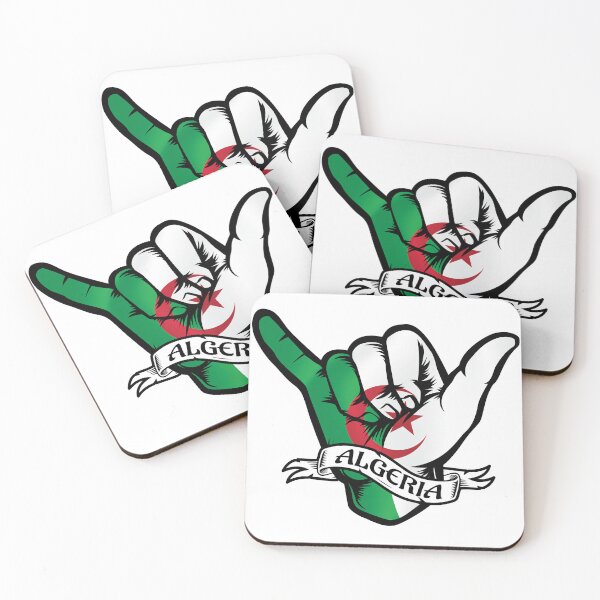 Item preview, Algeria Shaka Hand Flag designed and sold by Margival.