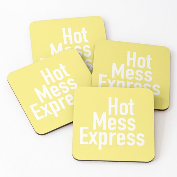 Item preview, Hot Mess Express Version Seven - Yellow Background designed and sold by TeaLimeTwo.