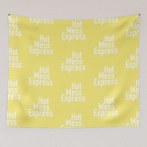 Item preview, Hot Mess Express Version Seven - Yellow Background designed and sold by TeaLimeTwo.