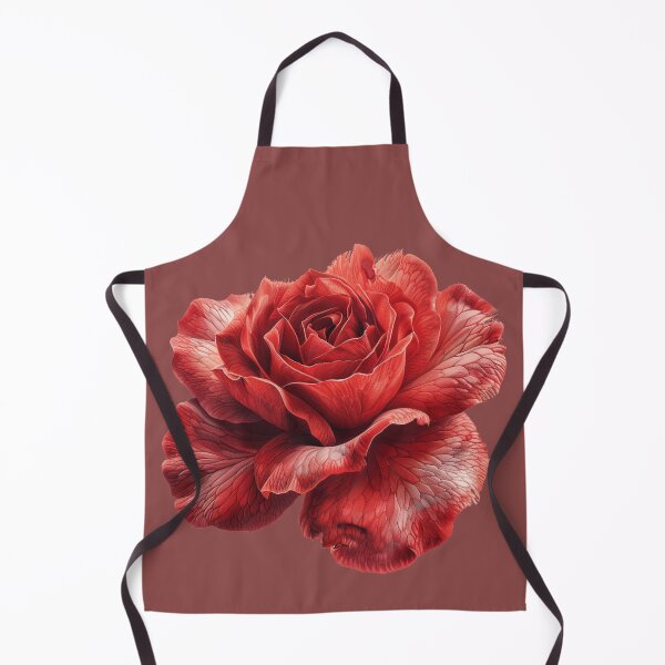 Item preview, "Blooming beauty - close-up of delicate details of red rose on white background" designed and sold by SBD-Shop.