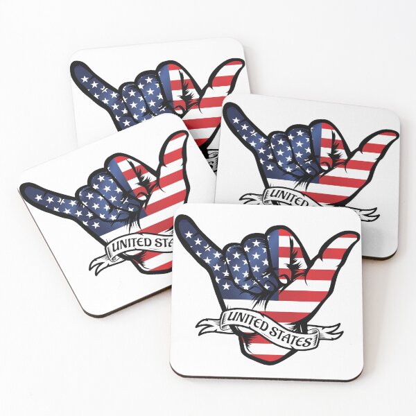 Item preview, USA Shaka Hand Flag designed and sold by Margival.