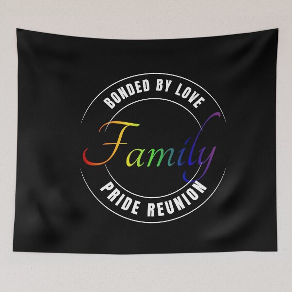 Item preview, Bonded By Love, Family Pride Reunion Slogan, Rainbow Text, LGBTQ+ Family Tees, Pride Festival Tees, Positive Slogan Tees,   designed and sold by PrideBeProud.