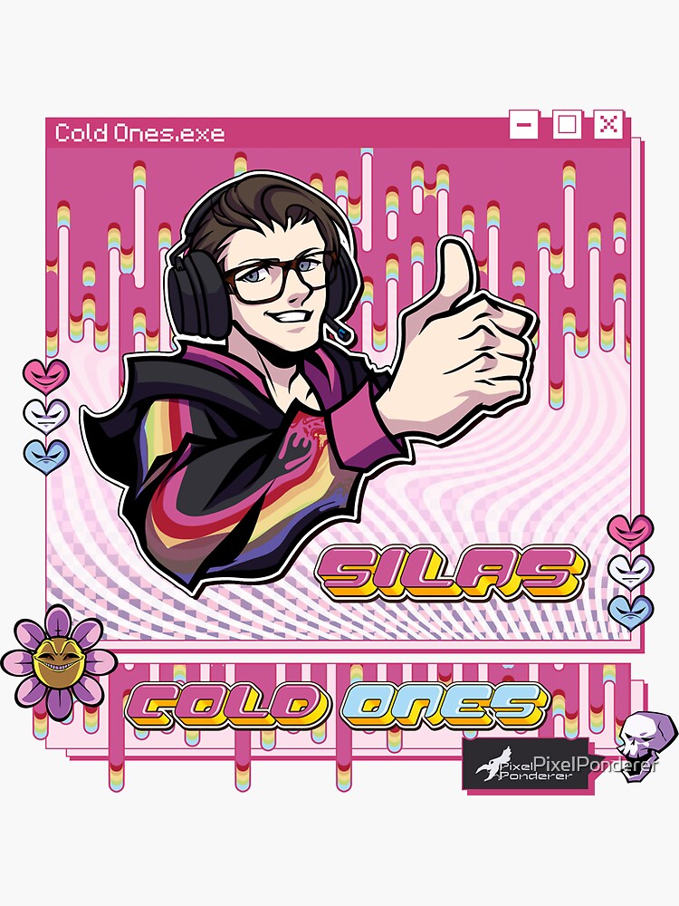 Thumbnail 3 of 3, Sticker, Cold Ones : Silas designed and sold by PixelPonderer.