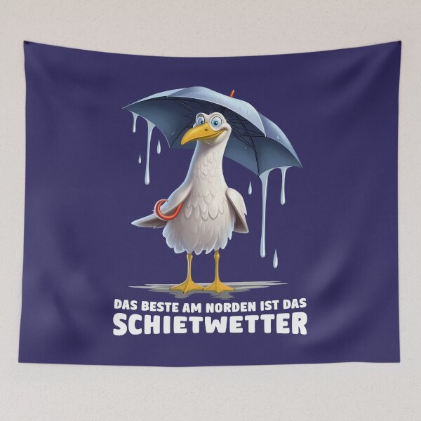 Artikelvorschau, Schietwetter Spruch – Lustige Möwe Norden Küste Regen Regenschirm entworfen und verkauft von Infinitee8hirts.
