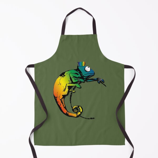 Item preview, Chameleon as a punk designed and sold by chameleon-world.
