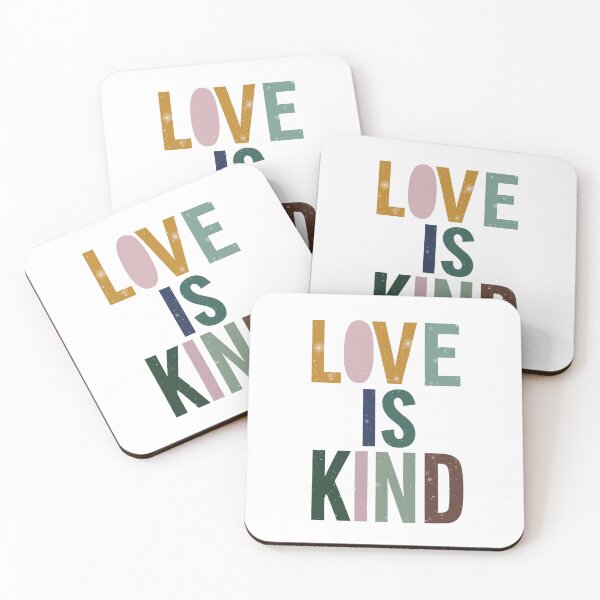 Item preview, Love is Kind - Scandinavian Minimalist Typography designed and sold by HahaHandlesHub.