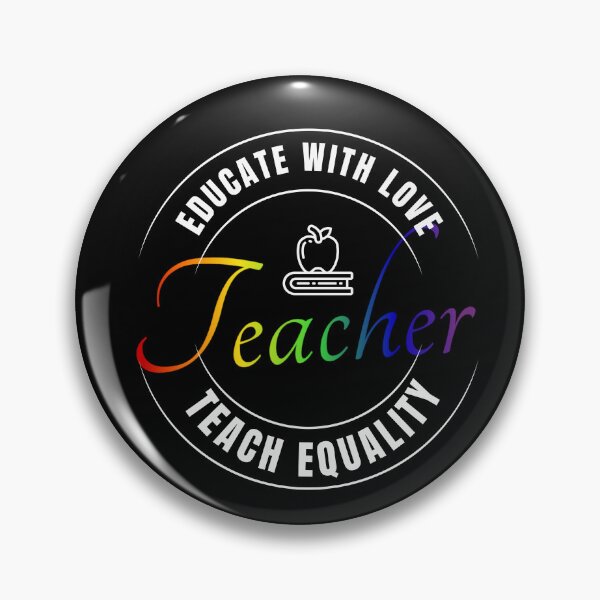 Item preview, Educate With Love, teach Equality, Teacher Slogan, Rainbow Text, LGBTQ+ Teacher Tees, Pride Festival Tees, Positive Slogan Tees,  Back to school tees teacher, designed and sold by PrideBeProud.
