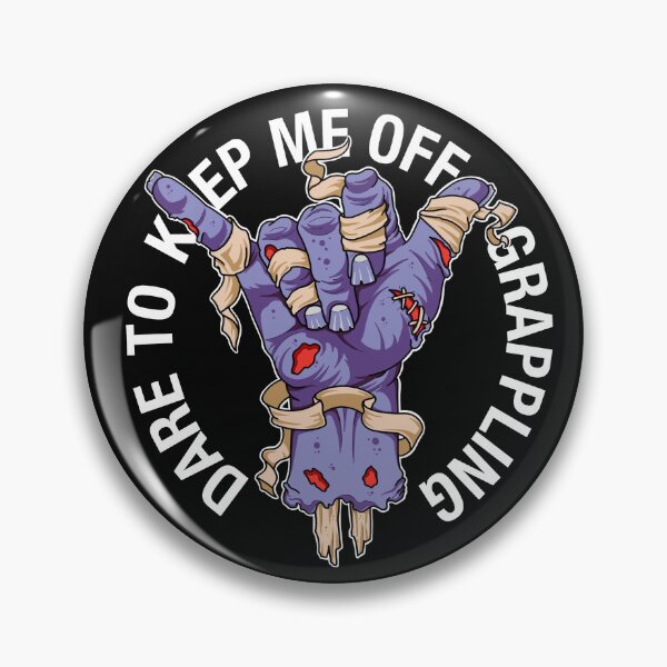 Item preview,  Dare to keep me off grappling round purple designed and sold by SlowCat13.