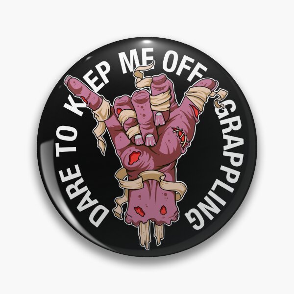 Item preview,  Dare to keep me off grappling round vintage pink designed and sold by SlowCat13.