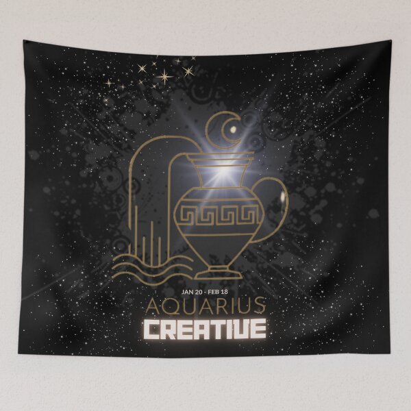 Item preview, Celestial Aquarius: Embrace Your Water Bearer Spirit "black" designed and sold by IDoMatterROSASS.
