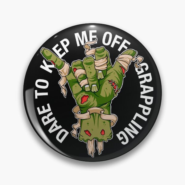 Item preview,  Dare to keep me off grappling round moss green designed and sold by SlowCat13.