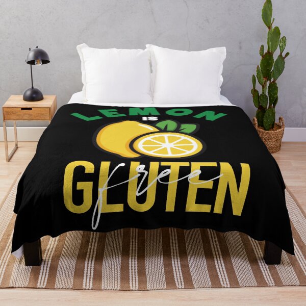 Item preview, "Lemon is Gluten-free" dark mode t shirt design series designed and sold by MyGluteesFree77.