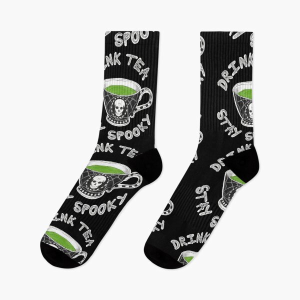 Item preview, Drink Tea and Stay Spooky Tea Cup designed and sold by MetalTea.