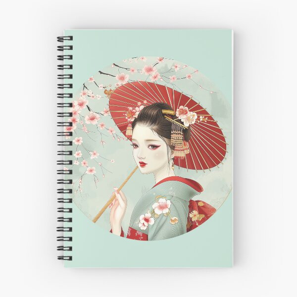 Item preview, Japanese Maiko Holding Red Umbrella designed and sold by kansaikate.
