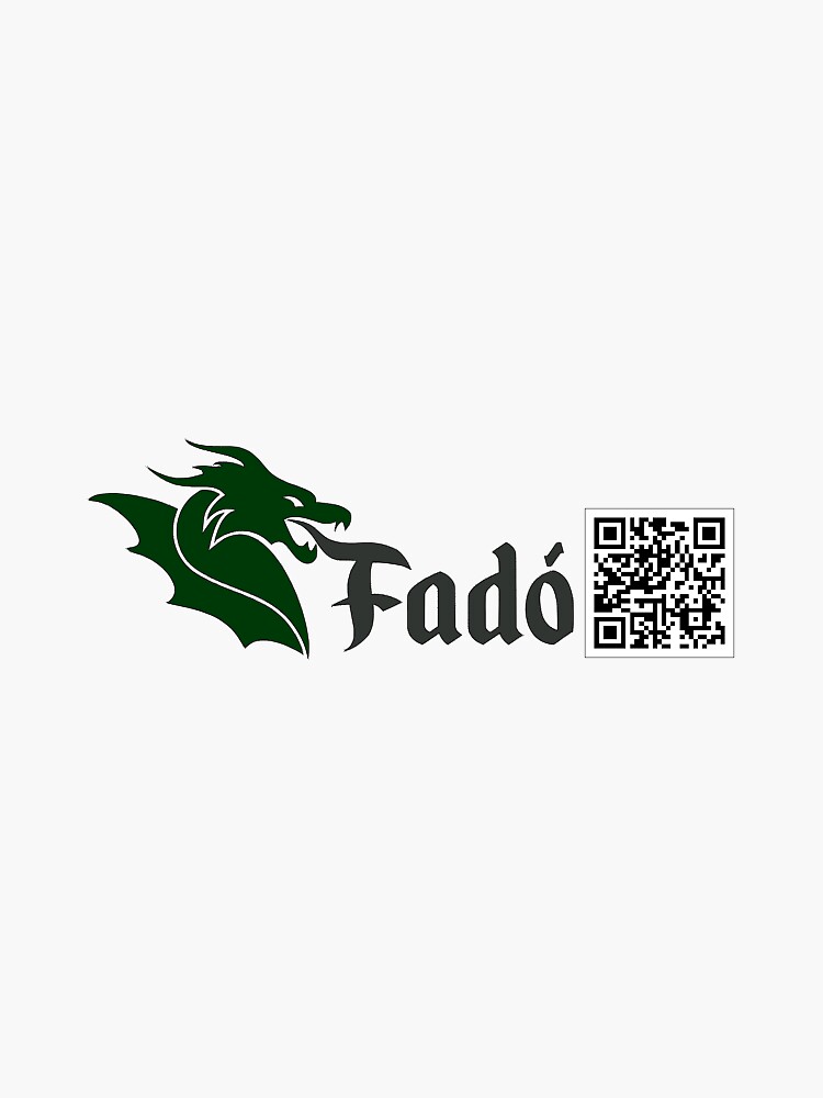 Thumbnail 3 of 3, Sticker, Fado QR Code Sticker designed and sold by FaDragon.