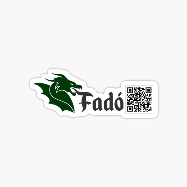 Fado QR Code Sticker Sticker