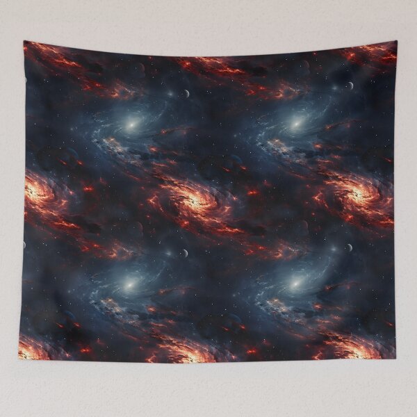 Item preview, Seamless Deep Space Art Repeating Tile Wallpaper Pattern designed and sold by ZeptepiPatterns.