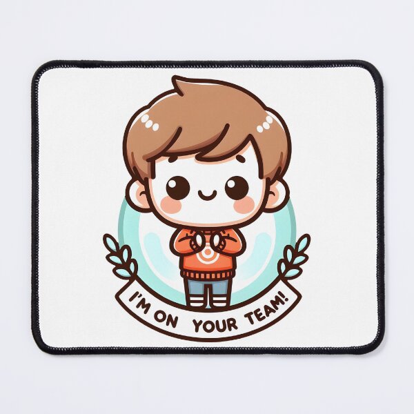 Item preview, I'M ON YOUR TEAM!: Colorful Cheerleader Boy Illustration designed and sold by SplashTastic.