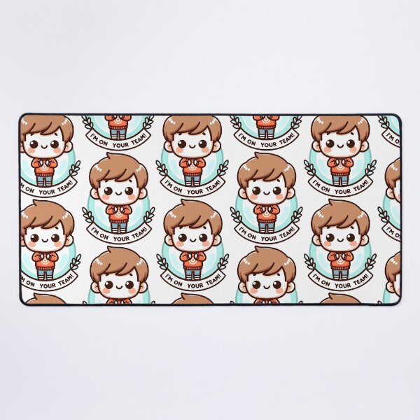 Item preview, I'M ON YOUR TEAM!: Colorful Cheerleader Boy Illustration designed and sold by SplashTastic.