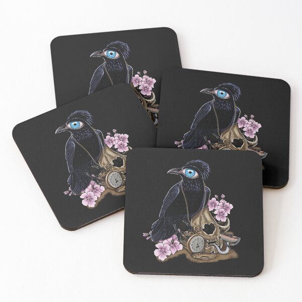Item preview, Black crow and cat skull designed and sold by Dugleidy  Santos.