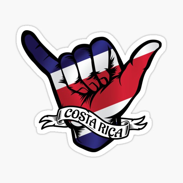 Item preview, Costa Rica Shaka Hand Flag designed and sold by Margival.