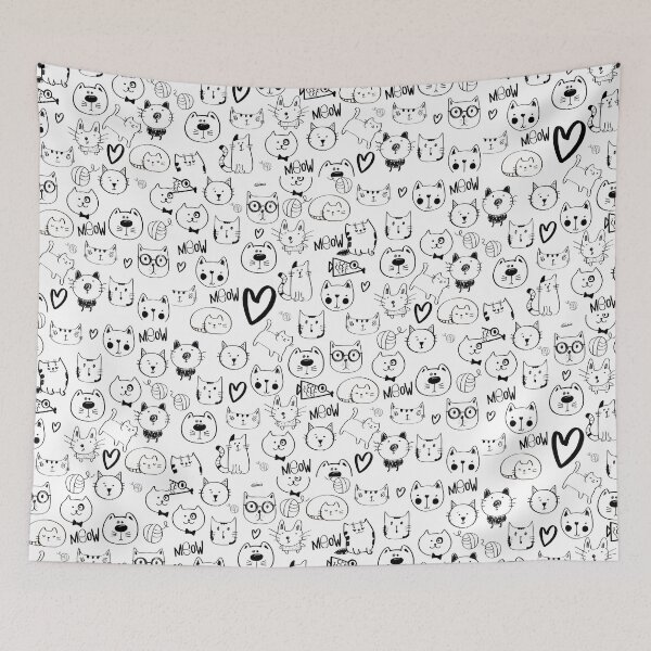 Item preview, Meow Cats designed and sold by MagpieMuddles.