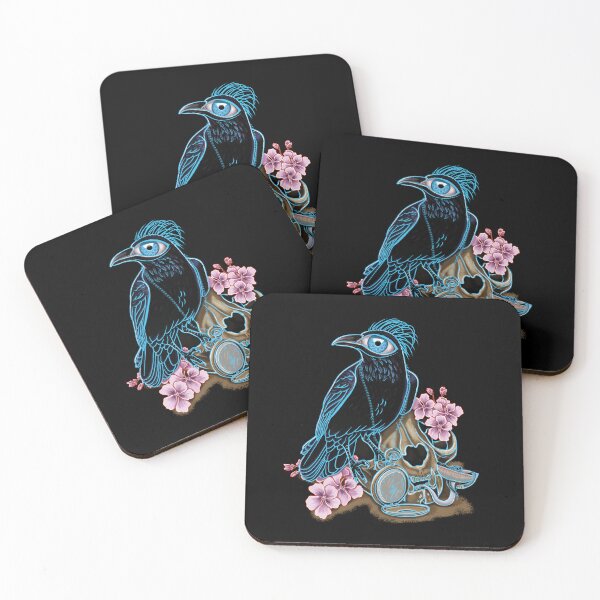 Item preview, Blue crow and cat skull designed and sold by Dugleidy  Santos.