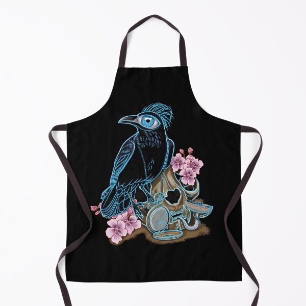Item preview, Blue crow and cat skull designed and sold by Dugleidy Santos.