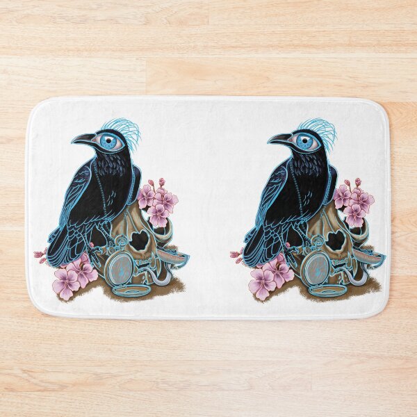 Item preview, Blue crow and cat skull designed and sold by Dugleidy  Santos.