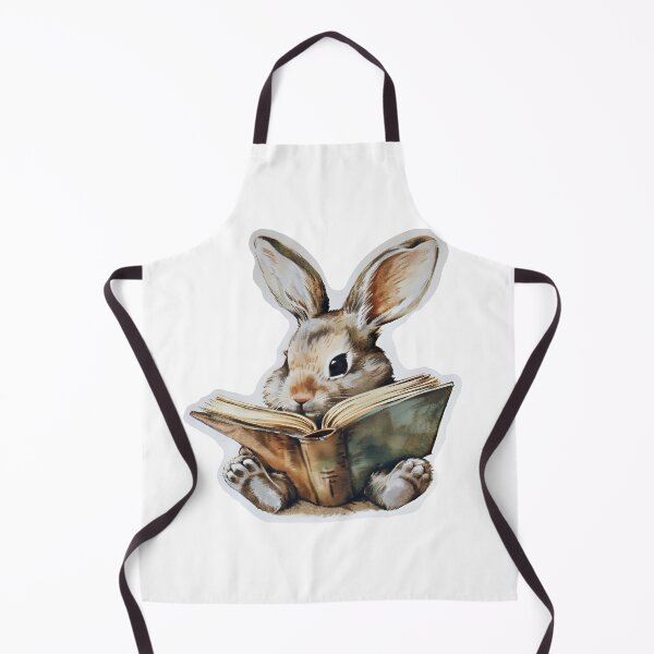 Item preview, Cute rabbit reading book retro children illustration designed and sold by Anbe_design.
