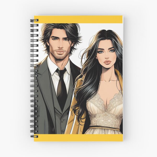 Item preview, Chet Abernathy and Valerie Mabel - Fashion Drawing - Character Art designed and sold by AmberRoseWrites.