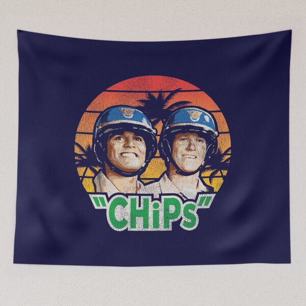 Item preview, CHiPs TV Show Retro Worn designed and sold by Alema Art.