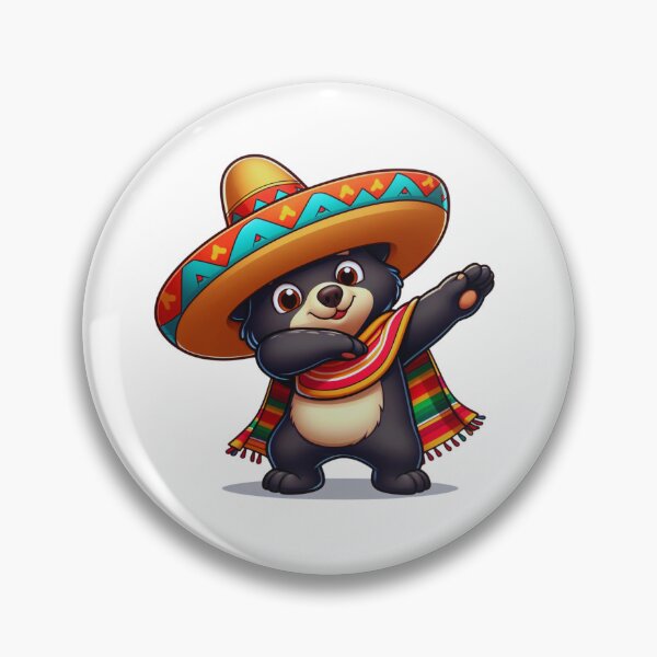 Item preview, Mexican Black Bear Dabbing Mexican Poncho Cinco de Mayo Boys Men Dab designed and sold by KAYDEE01212 ✨.