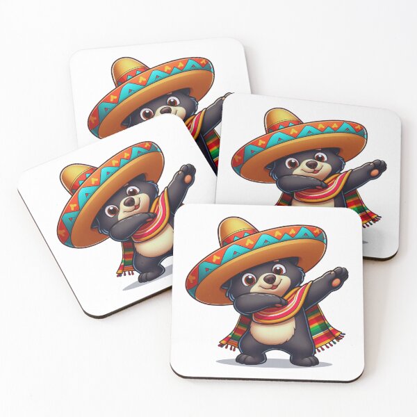 Item preview, Mexican Black Bear Dabbing Mexican Poncho Cinco de Mayo Boys Men Dab designed and sold by KAYDEE01212 ✨.
