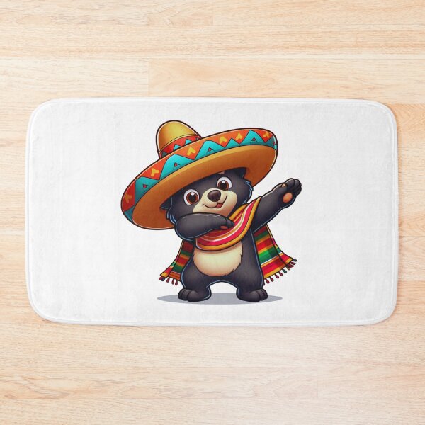 Item preview, Mexican Black Bear Dabbing Mexican Poncho Cinco de Mayo Boys Men Dab designed and sold by KAYDEE01212 ✨.